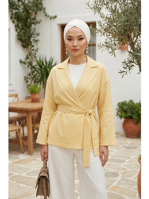 Aisha's Design Kuşaklı Rahat Penye Bone,Beyaz,B-31