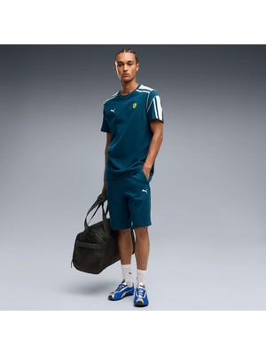 Puma Erkek Mavi Puma Ferrari Mt7 Tee Mavi Erkek T-Shirt