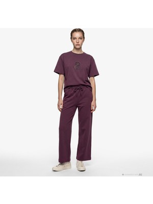 United4 Unıted4 Regular Fit Kadın Bordo Eşofman Altı.bordo