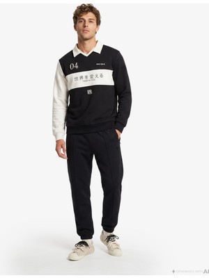 United4 Unıted4 Regular Fit Erkek Siyah Eşofman Altı.sıyah