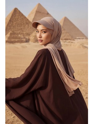 Aisha's Design Siperlikli Penye Şal,SS-1,Vizon