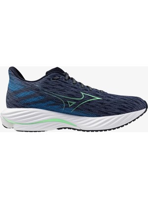 Mizuno Wave Rider 28 Erkek Mavi Koşu Ayakkabısı.-