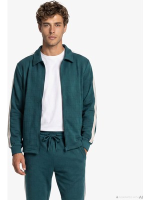 United4 Unıted4 Regular Fit Erkek Yeşil Sweatshirt.yesıl