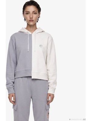 United4 Unıted4 Regular Fit Kadın Gri Sweatshirt.grı