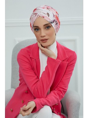 Aisha's Design Desenli Tesettür Bone,B-9YD