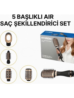 Birsence 5 Başlıklı Air Saç Şekillendirici Set
