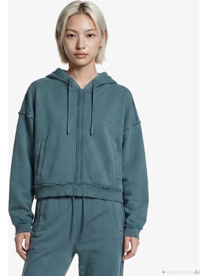 United4 Unıted4 Regular Fit Kadın Yeşil Sweatshirt.yesıl