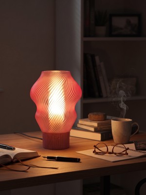 Designobee Pink Madame - Modern Abajur ve Masa Lambası – Ambiyans Lambası, Dekoratif LED Abajur, E14 Duy