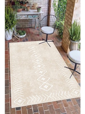 Pelura Halı Modern Etnik Kilim Desenli Dijital Baskılı Yıkanabilir Kaymaz Taban Salon Halısı Yolluk