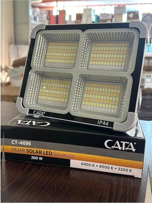 Bemy Ticaret CT-4698 Miami Solar LED Projektör (Yeni Solar Panel ve Pil Ömrü Güçlendirilmiş)