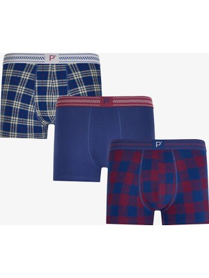 Penti Erkek Oldtown Ekoseli 3'lü Boxer