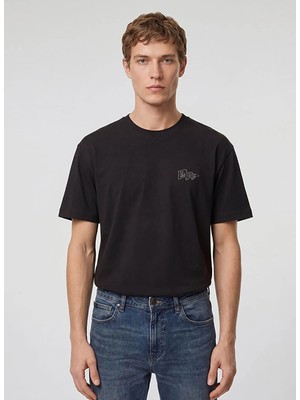 Lee Antrasit Erkek Relaxed Logo Baskılı T-Shirt LN388680003 Antrasit T-Shirt
