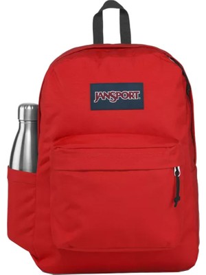 Jansport VFE-EK0A5BAGN581 Superbreak One Red Tape Kadın Sırt Çantası Hafif Orta Boy Polyester Malzeme
