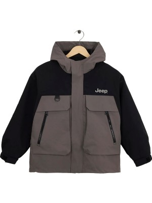 Jeep Siyah-Gri Erkek Çocuk Mont J5WB-MNT7863