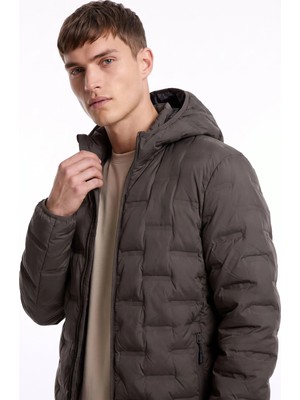 Discovery Expedition D6WM-MNT3730 Haki Kapitone Erkek Spor Mont