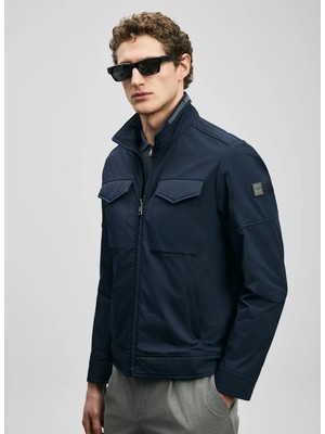 Lufian Lufıan Lacivert Erkek Slim Fit Mont Scott