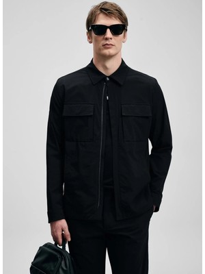 Lufian Lufıan Siyah Erkek Slim Fit Mont Beck