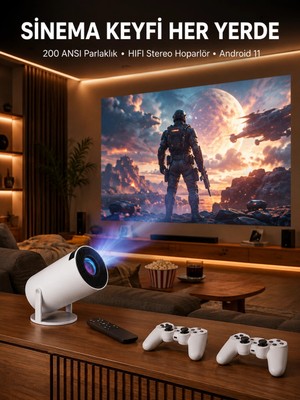 Astraltech Projeksiyon Cihazı Video Oyun Konsolu 8 GB Hafıza LCD Ekran Kumandalı  Yeni Nesil