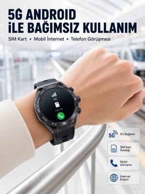 Astraltech 5g Android Akıllı Saat Amoled Ekran Sım Kart Destekli Kameralı