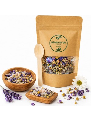 Odea Laborem Natura Mor Çiçekler Banyo Tuzu | Ayak Banyosu ve Mineralli Vücut Peelingi | Rahatlatıcı Spa Bakımı | Vegan | 200 G