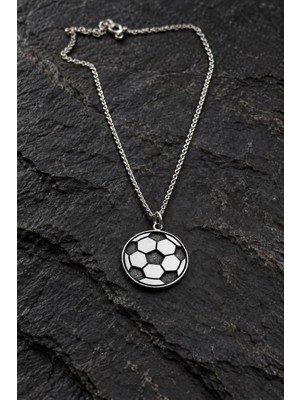 Nalia Takı Futbol Topu Gümüş Kolye