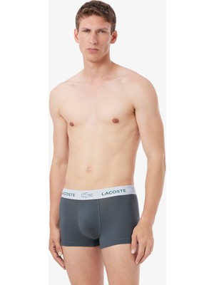 Lacoste Erkek Regular Fit 3'lü Gri Boxer 5H3583 X0X
