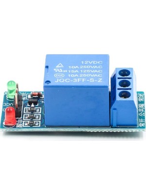 Odea Sanec Tek Kanallı 12V Röle Modülü Tekli Röle Kartı 1 Kanal Arduino