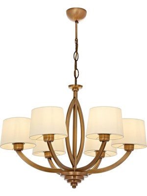 Odea Avonni AV-60362-6ES Eskltme Kaplama Modern Avize E27 Metal Cam 65CM