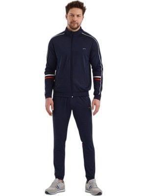 Odea Slazenger Recıpe In Erkek Fermuarlı Dik Yaka Cepli Lacivert Eşofman Takımı
