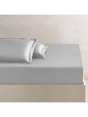 Odea Linens x Tencel™ Lyocell Çift Kişilik Lastikli Çarşaf Gri
