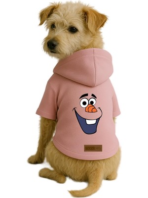 Odea Monopetz Baskılı Içi Polarlı Köpek ve Kedi Kıyafeti & Elbisesi - Pembe Renk Kapüşonlu Hoodie B5BB6 2xl