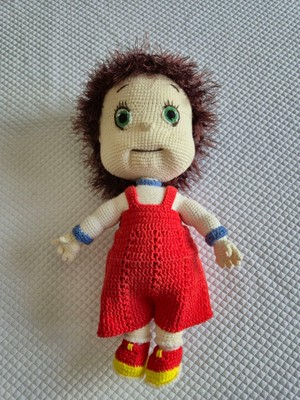 Odea El Yapımı Amigurumi - El Örgüsü Kız Bebek Oyuncaklar (Kumral Kız)