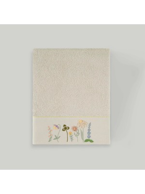 Odea Linens Fiore Bambu 50X85 cm Yüz Havlusu Taş