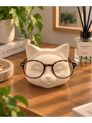 Smug Design 3D Cat Dekoratif Gözlük Standı