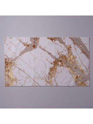 Linens Grand Ekru Banyo Paspası 70x120 cm Kaymaz Tabanlı Renkli Desenli Konforlu Kullanım