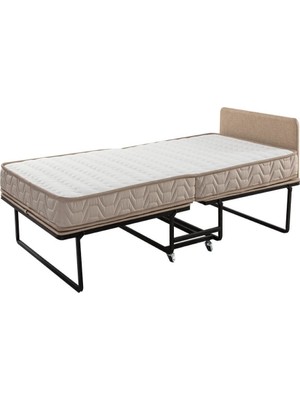İdaş Katlanır Yaylı Somya ve Yatak 90 x 190 cm 18 cm Yükseklik ile Konforlu Kullanım