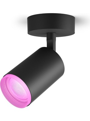 Philips Hue Fugato Akıllı LED Spot Lamba  1x4.2W (Siyah)5,7 W RGB Işık Özelliği ile