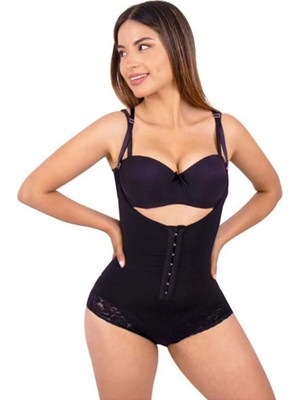 Fit1beden Waist Agraflı Dantelli Toparlayıcı & Sıkılaştırıcı Kadın Zıbın Korse