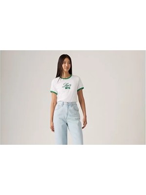 Levi's Baskılı Favorite Ringer Beyaz Tişört