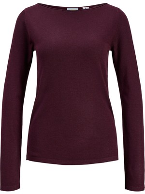 Jack & Jones Kadin Slim Fit Kayik Yaka Triko Gömlek - Alberte