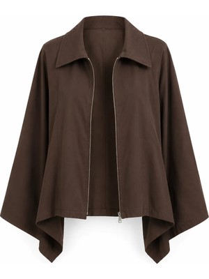 Kahve Pelerin Trench