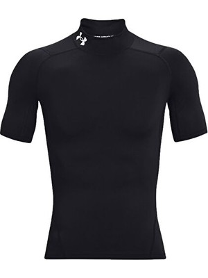 Under Armour Ua Hg Armour Comp Mock Ss Erkek Antrenman Tişörtü 1372586-001 Siyah