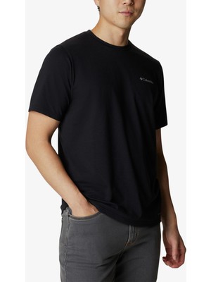 Columbia Sun Trek Sleeve Erkek Siyah T-SHIRT.010