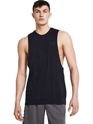 Under Armour Ua Left Chest Cut Off Tank Erkek Antrenman Atleti 1329286-001 Siyah