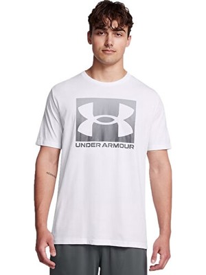 Under Armour Ua M Boxed Sports Updated Ss Erkek Günlük Tişört 1386793-100 Beyaz