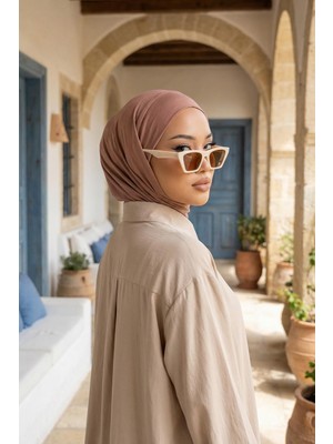 Aisha's Design Boyun Kapatıcı Özellikli ve Kulaklık Girişli Penye Bone,be-Tg-B-94