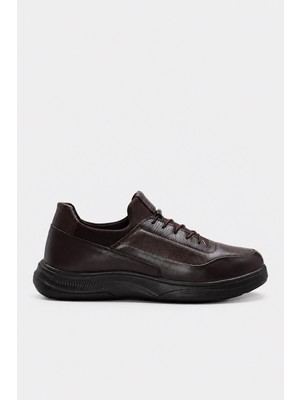 Fast Step Hakiki Deri Kahve Erkek Casual Ayakkabı 166MA1006