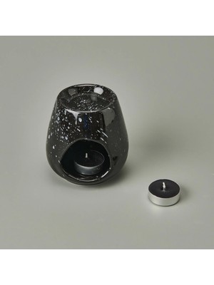 Matmel Deco Enyo Seramik Buhurdanlık - Siyah - 11 cm