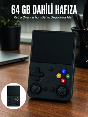 Astraltech Aşınabilir Retro El Oyun Konsolu 64GB Hafızalı IPS Ekranlı  Oyun Cihazı