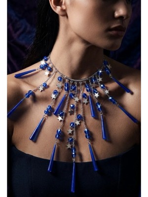 Mk Design Jewelry  Parlament Mavisi Kolye